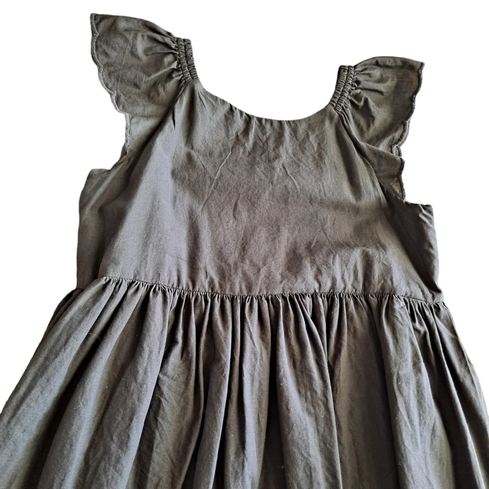 Baby GAP grey eyelit pattern dress